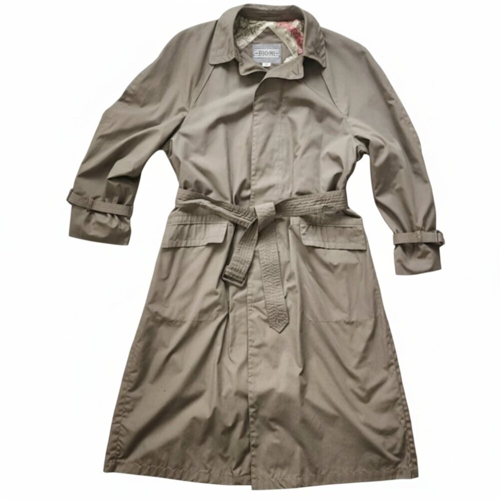 Vintage Chic Grey Trench Coat for Women ✨